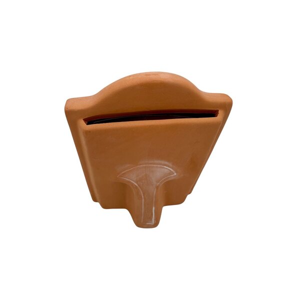 White Washed Terracotta Picture Frame Daisy Floral tisan Ceramic Decorative Keep - Picture 5 of 8